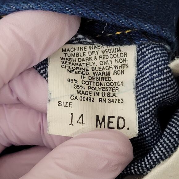 Vintage 80s LEE Riders Jeans Womens 4 28x31 Talon Union USA - Picture 6 of 16